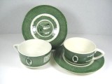 Lot 2 Vintage Royal China Colonial Homestead Cup Saucer